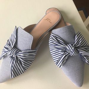 NWT Jcrew Stripe Mule